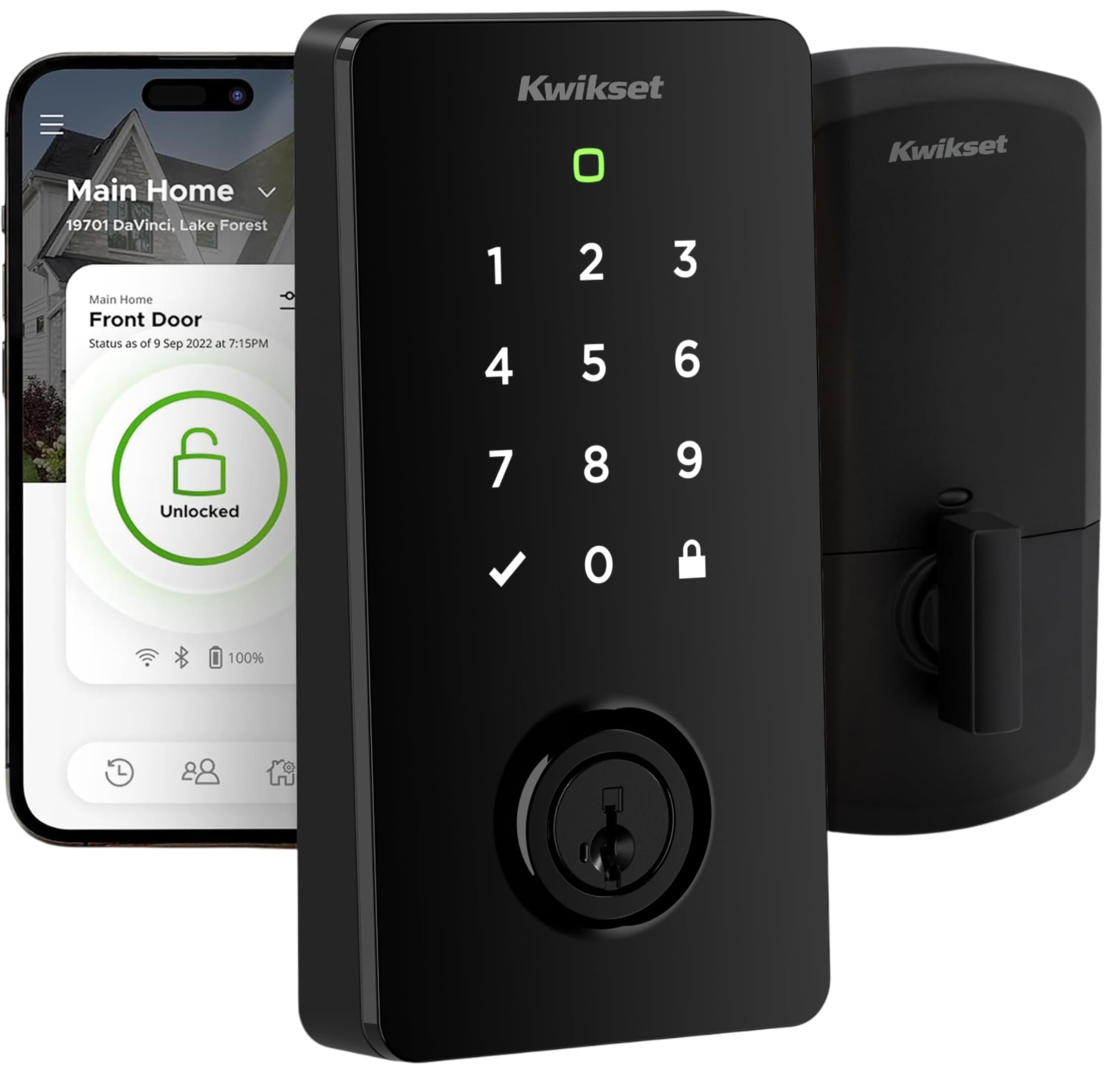Smart WiFi & Matter Deadbolt Lock, Keyless Entry, App Control, Auto-Unlock, Easy Install
