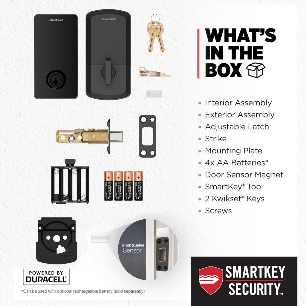 Smart WiFi & Matter Deadbolt Lock, Keyless Entry, App Control, Auto-Unlock, Easy Install