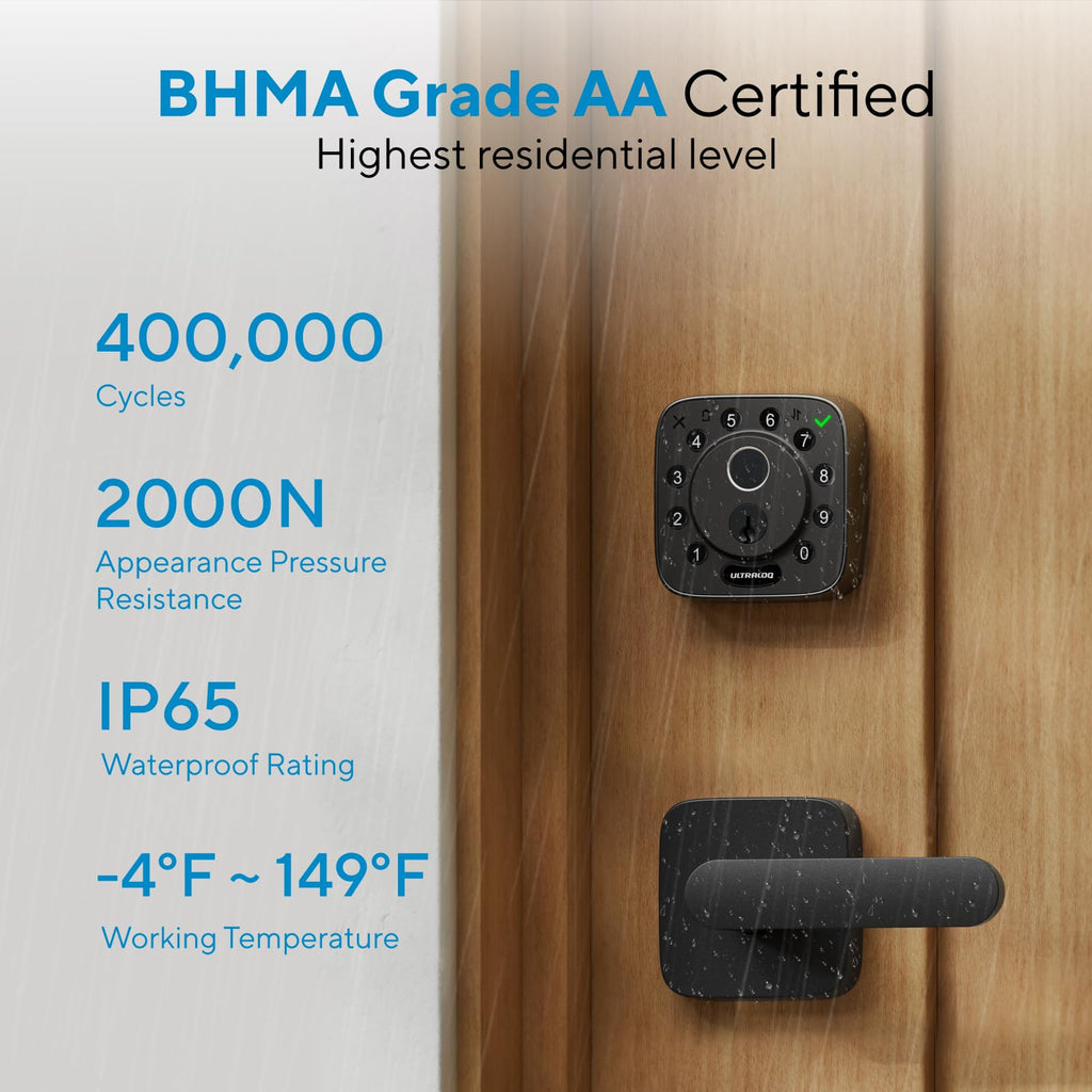 ULTRALOQ Bolt Fingerprint WiFi Smart Lock