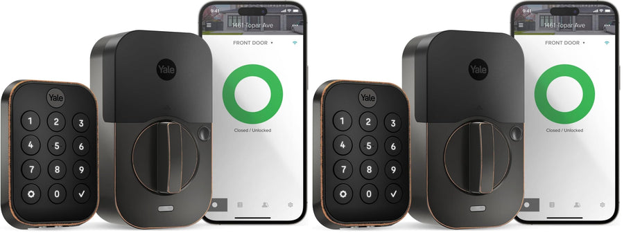 WiFi Touch Keypad Smart Deadbolt Lock (Pack of 2)
