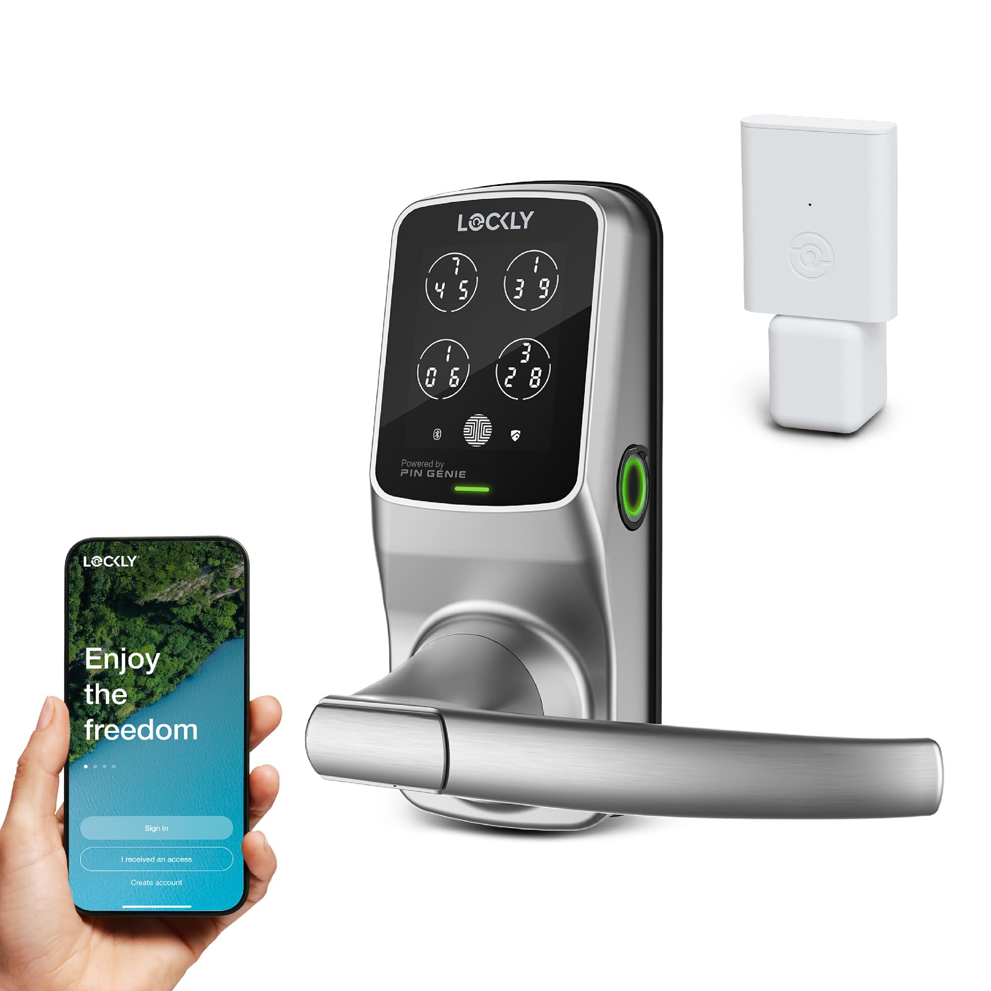 Biometric Keypad WiFi Smart Door Lock (Latch Edition)
