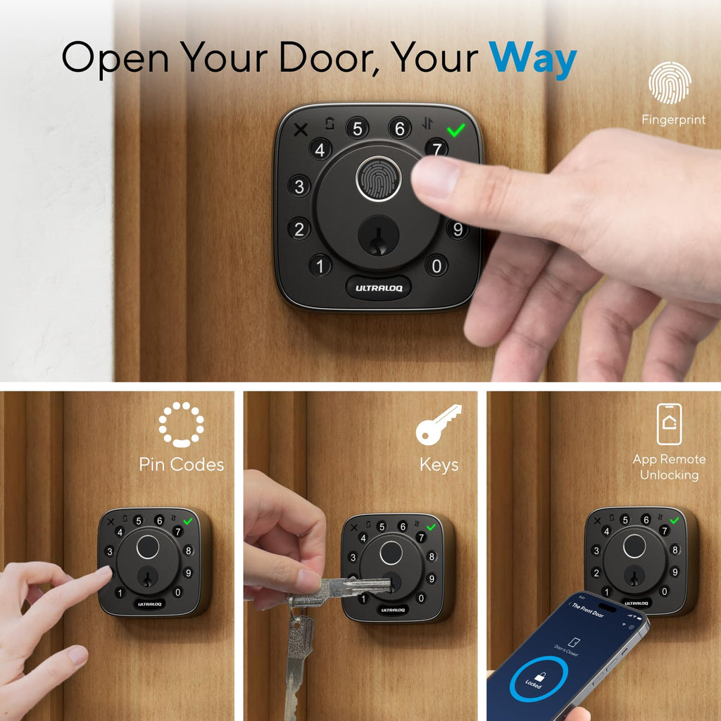 ULTRALOQ Bolt Fingerprint WiFi Smart Lock