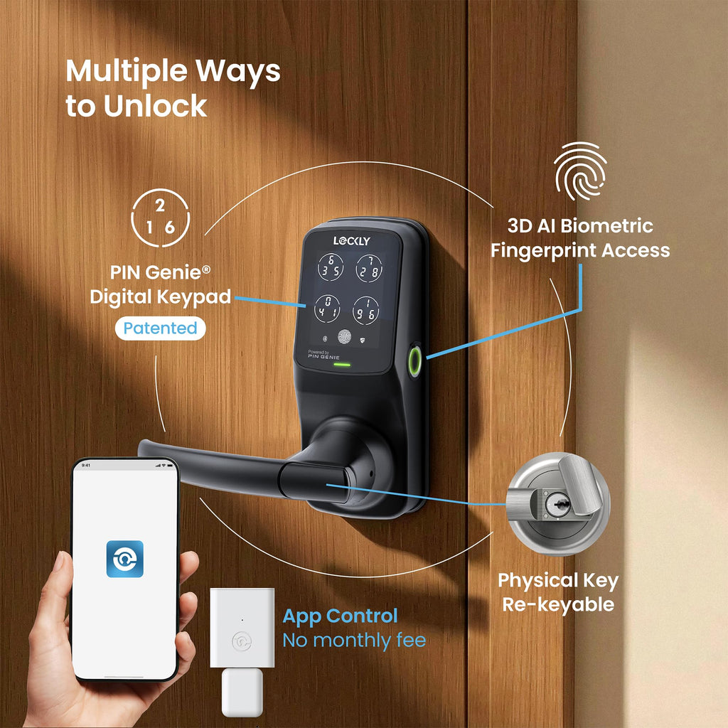 Biometric Keypad WiFi Smart Door Lock (Latch Edition)