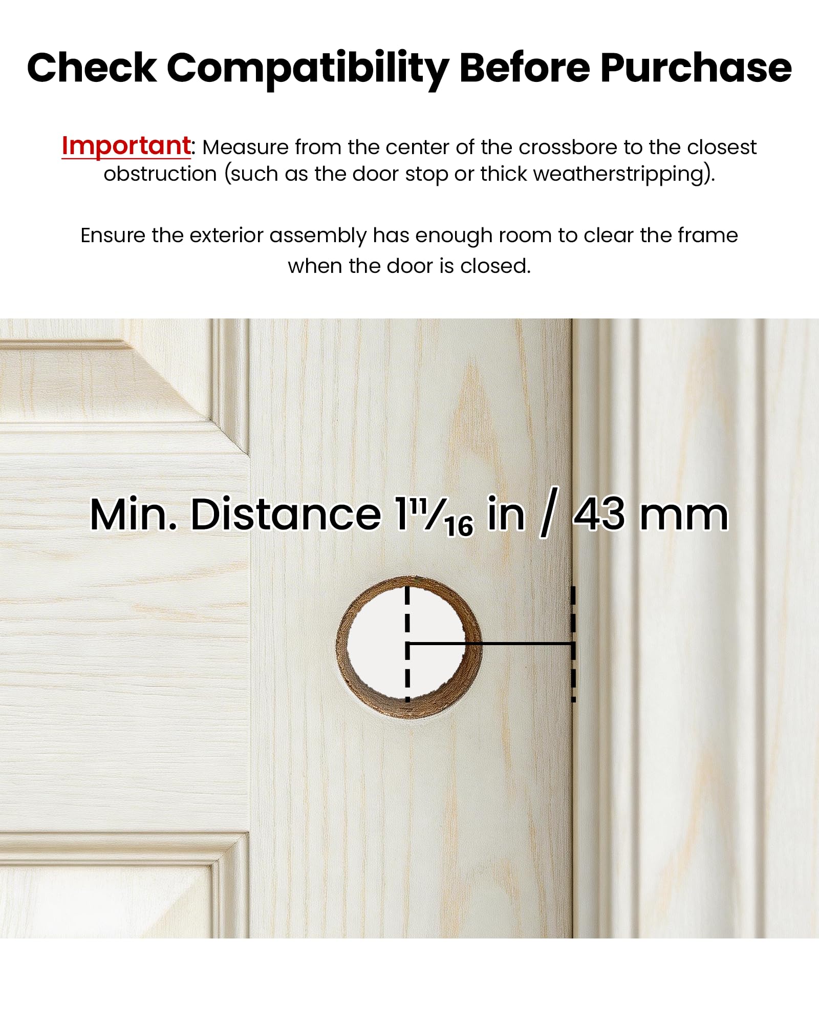 Palm Vein & Fingerprint Smart Deadbolt Lock (WiFi App Control + Doorbell)
