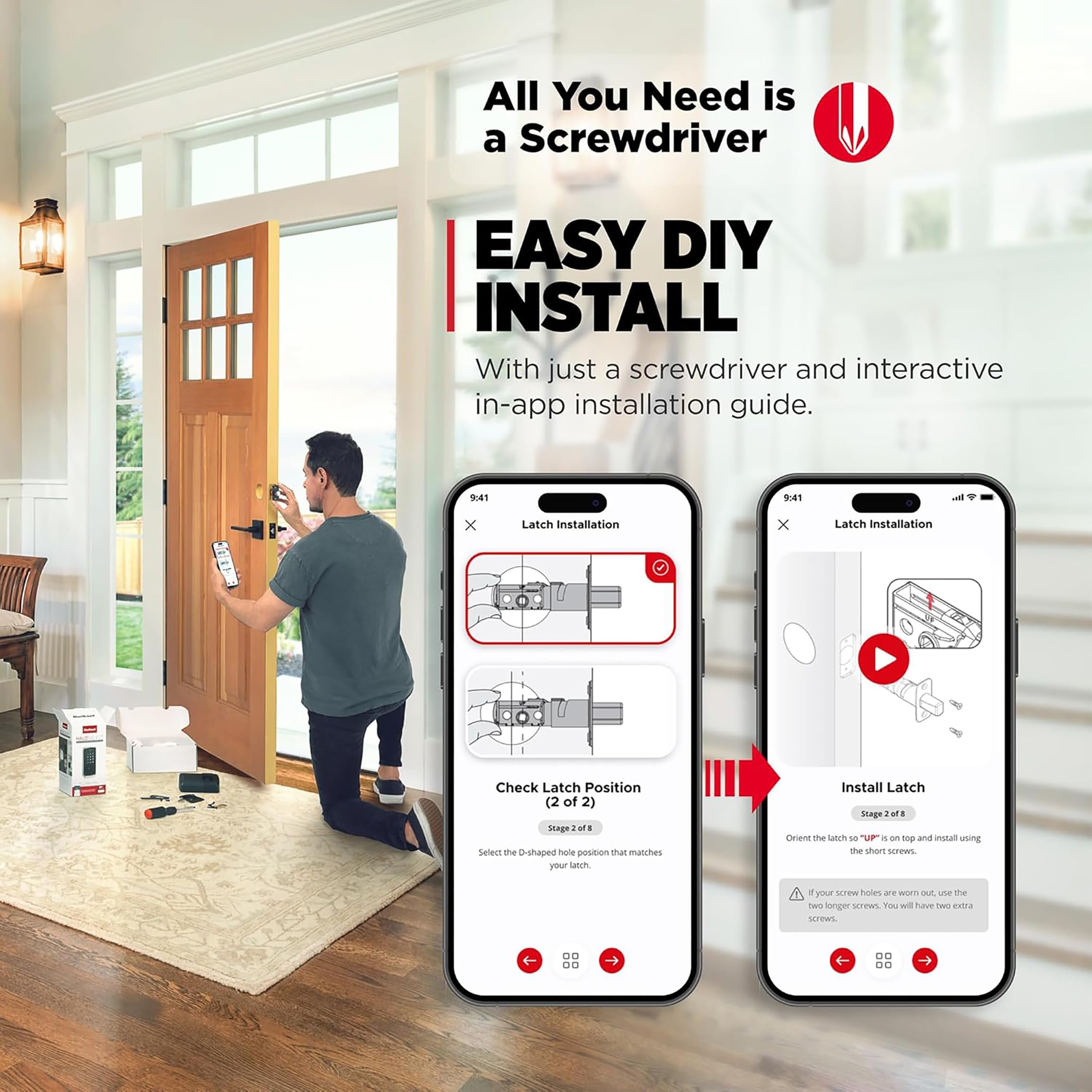 Smart WiFi & Matter Deadbolt Lock, Keyless Entry, App Control, Auto-Unlock, Easy Install