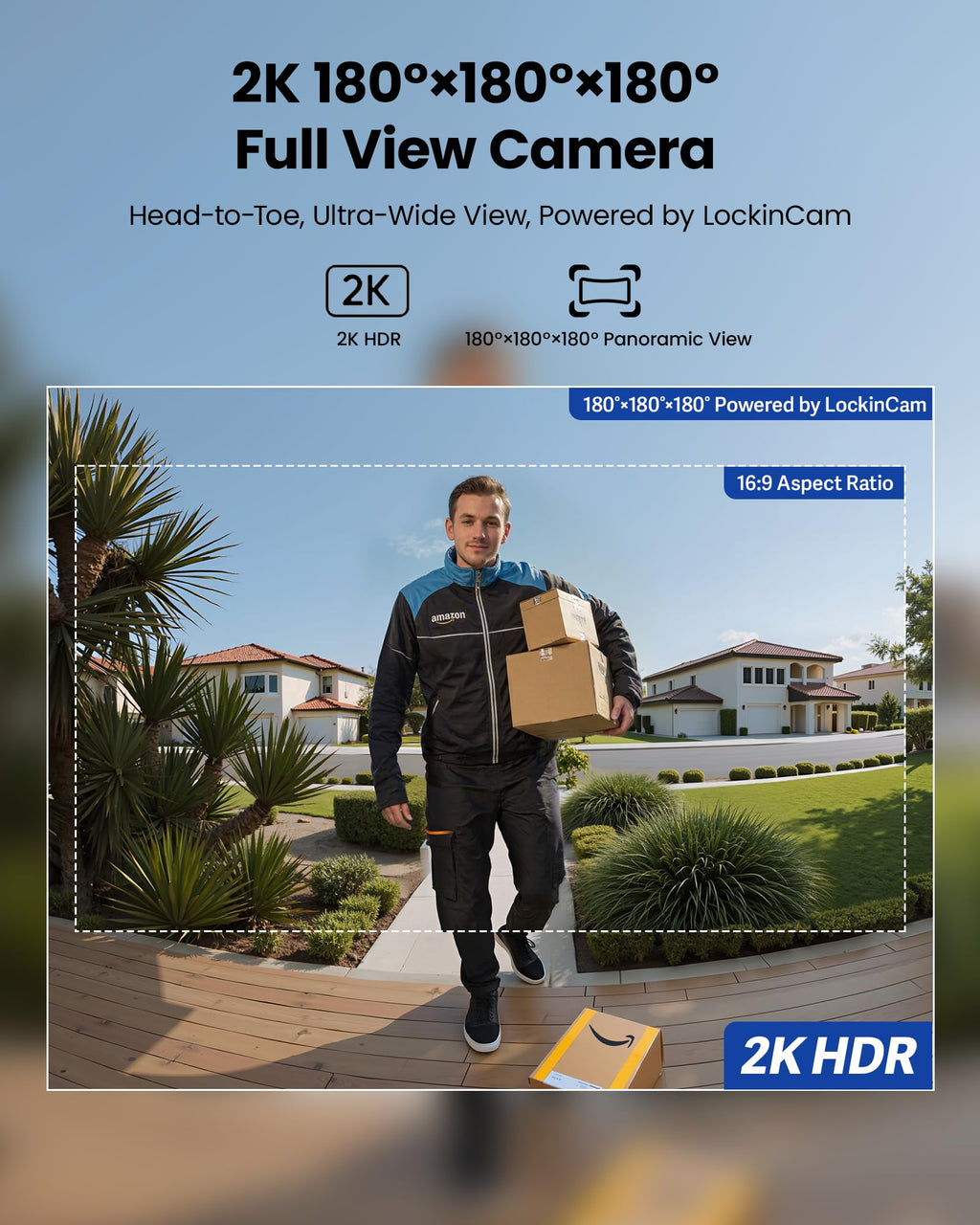 Palm Vein & Fingerprint Smart Deadbolt Lock (WiFi App Control + Doorbell)